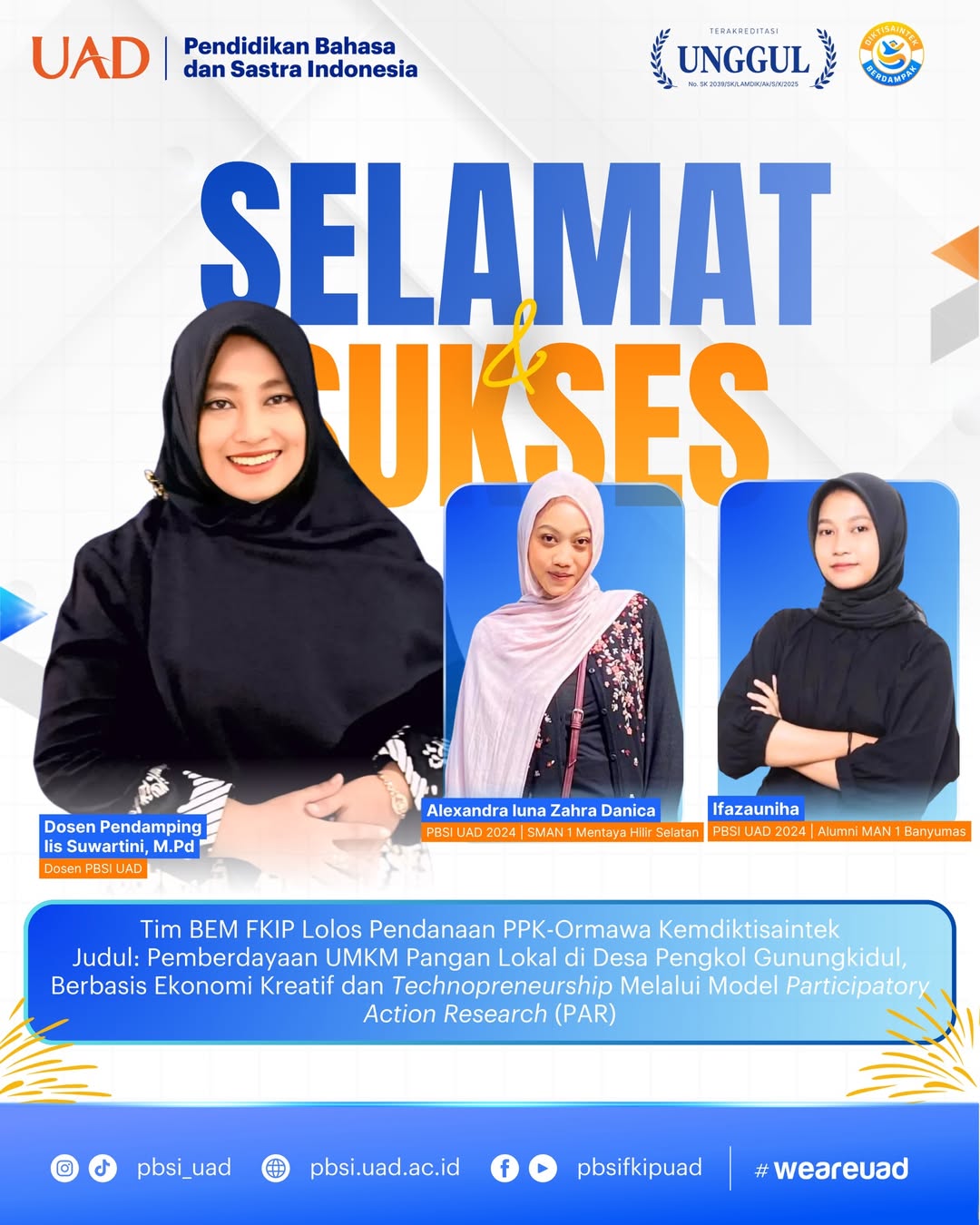 Mahasiswa PBSI UAD Lolos Pendanaan PPK Ormawa Kemendiktisaintek 2026 ...