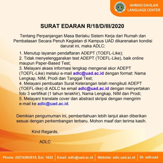 Pendidikan Bahasa dan Sastra Indonesia - Surat Edaran ...