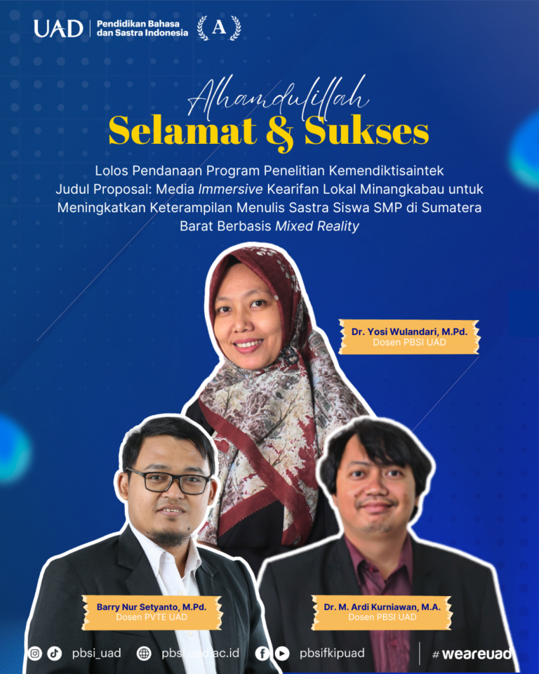 Alhamdulillah! Dua Tim PBSI UAD Lolos Pendanaan Penelitian 2025 ...