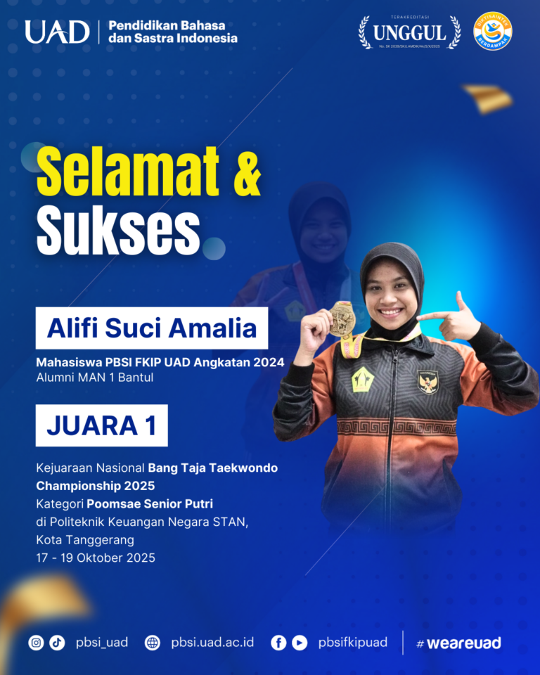 Mahasiswa PBSI UAD Raih Juara 1 Nasional pada Bang Taja Taekwondo ...